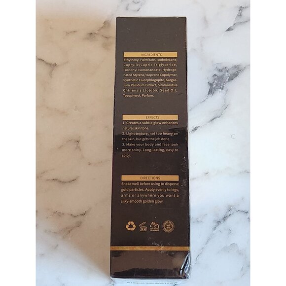 Liyalan Body Shimmer Oil 100ml - Body Luminizer Glows Brightening 03 Bronze Gold - Picture 4 of 5